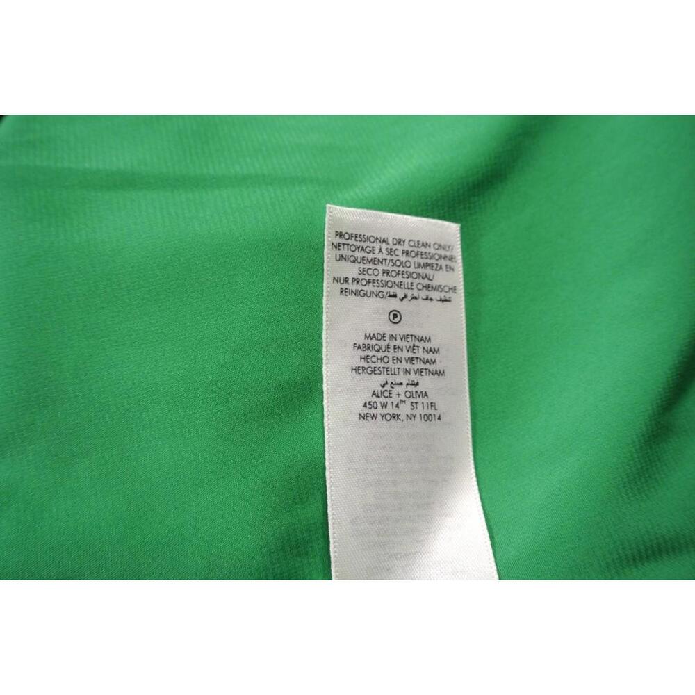 NEW, Alice + Olivia Antonette Button Front Dress in Green Sz 10 #MD1408 - Picture 11 of 11